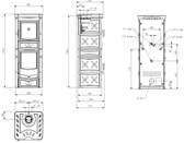 Piec kominkowy La Nordica TermoNicoletta Forno DSA z piekarnikiem z płaszczem wodnym