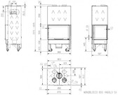 La Nordica Monoblocco 800 Angolo SX Wkład kominkowy Kominek 