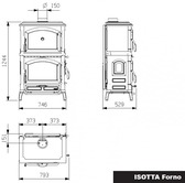 La Nordica Isotta Forno z piekarnikiem - Piec kominkowy 