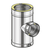 Poujoulat Trójnik Redukcyjny 90° (z 2 obejmami łączącymi) fi 80mm