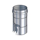 Poujoulat adapter do pieca na pellet (z 1 obejmą łączącą) fi 80/130mm